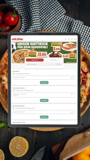 Papa John's Pizza Deutschland screenshot