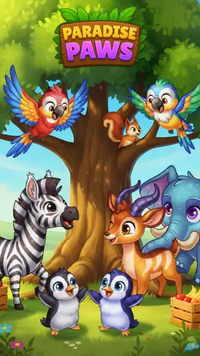 Paradise Paws: Merge Animals screenshot