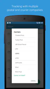 Parcels: Sendungsverfolgung screenshot