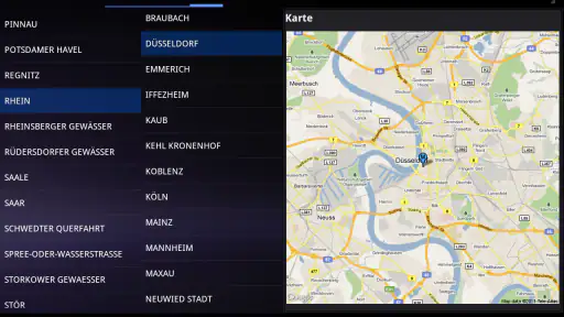 Pegel-Online screenshot