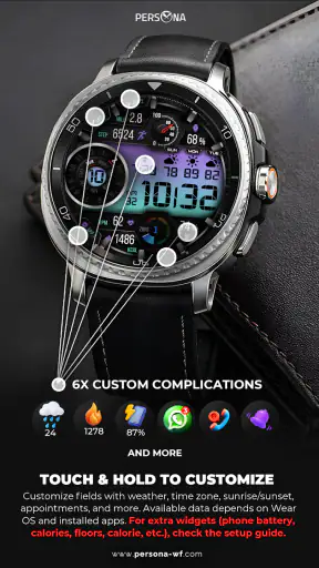 PER12 Digital Watch Face screenshot