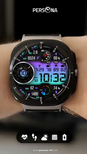 PER12 Digital Watch Face screenshot