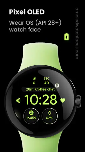 Pixel OLED: Watch face screenshot