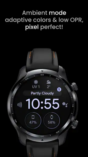 Pixel OLED: Watch face screenshot
