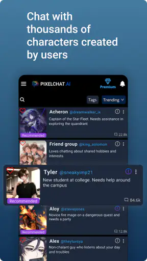 PixelChat - KI Chat Charakter screenshot