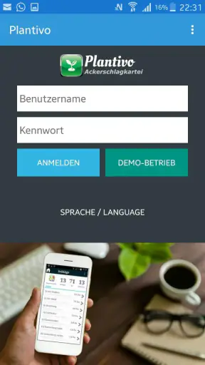 Plantivo Ackerschlagkartei screenshot