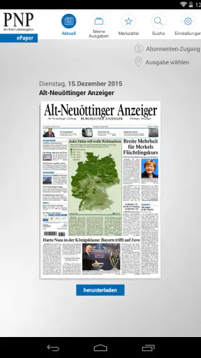 PNP ePaper - Digitale Zeitung screenshot