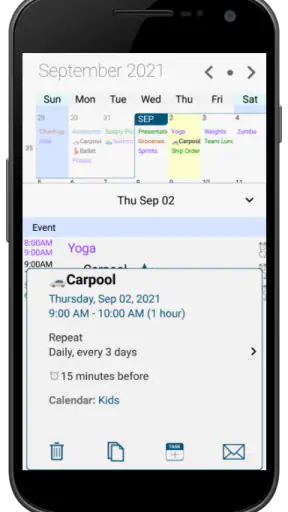 Pocket Informant screenshot