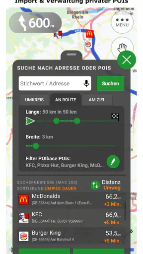 POIbase Navi screenshot