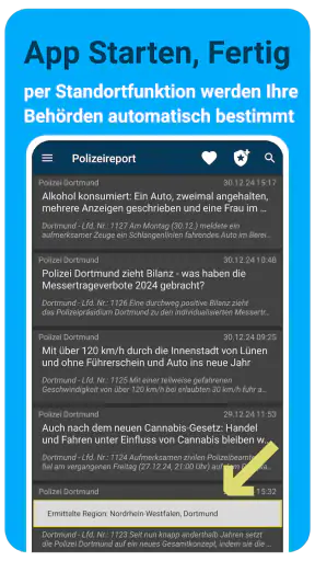 Polizeireport screenshot