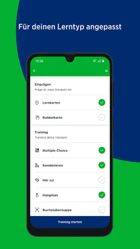 PONS Vokabeltrainer screenshot