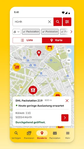 Post & DHL screenshot