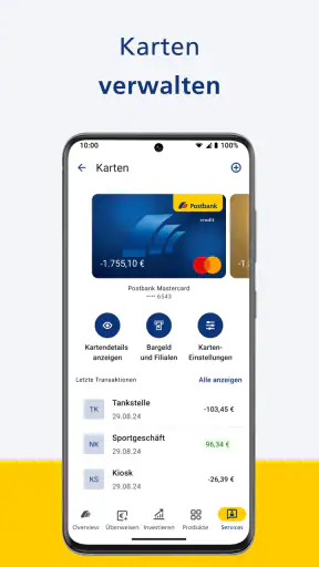 Postbank screenshot