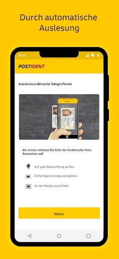 POSTIDENT screenshot