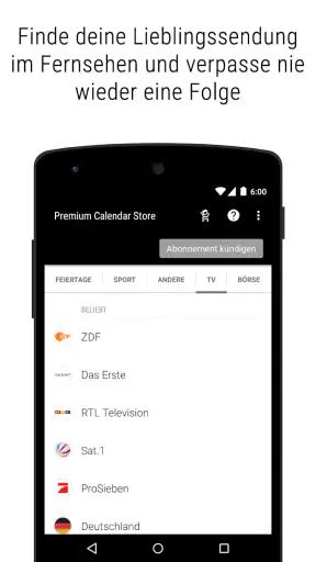 Premium Kalender Store screenshot