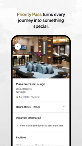 Priority Pass+ screenshot