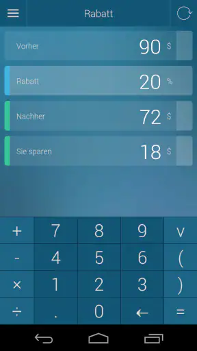 Prozentrechner screenshot