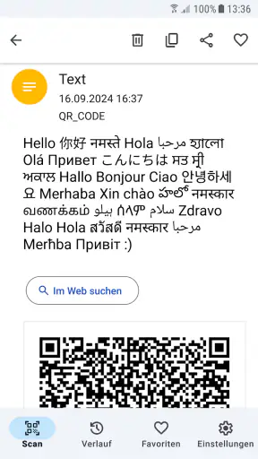QR-Code-Scanner - werbefrei screenshot