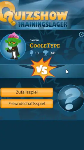 Quizshow-Trainingslager: Quiz screenshot