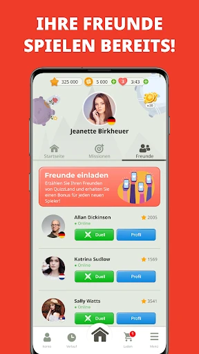 QuizzLand Allgemeinwissen Quiz screenshot