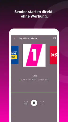 radio.de PRIME screenshot