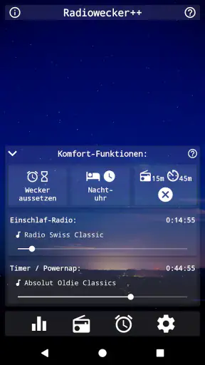 Radiowecker + screenshot