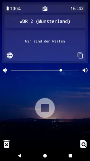Radiowecker + screenshot