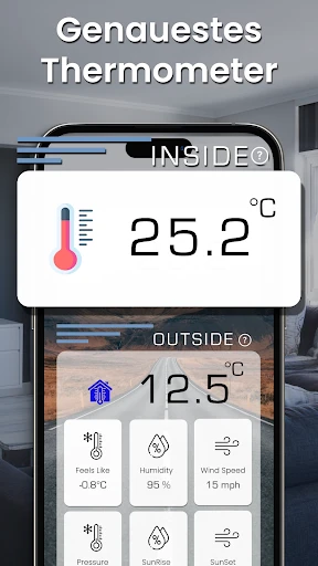 Raumtemperatur-Thermometer screenshot
