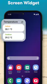 Raumtemperatur-Thermometer screenshot
