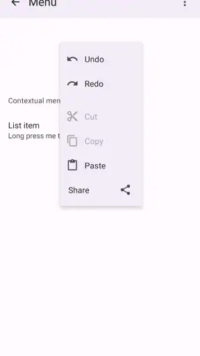 React Native Paper Example screenshot