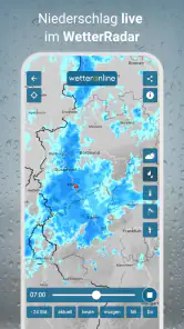 RegenRadar mit Unwetterwarnung screenshot
