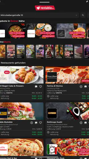 restablo.de - Essen bestellen screenshot