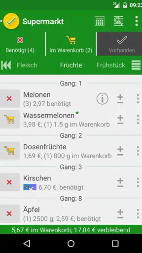 rShopping Einkaufsliste screenshot