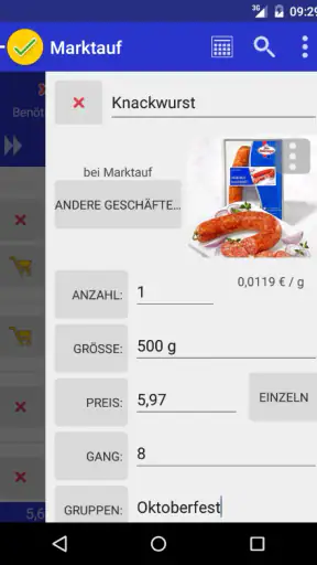 rShopping Einkaufsliste screenshot