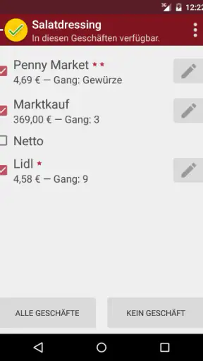 rShopping Einkaufsliste screenshot