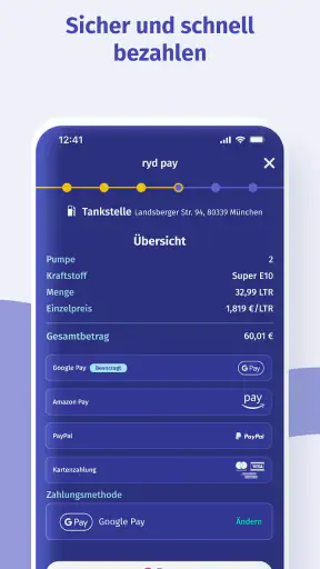 ryd: Tanken, Laden & Waschen screenshot