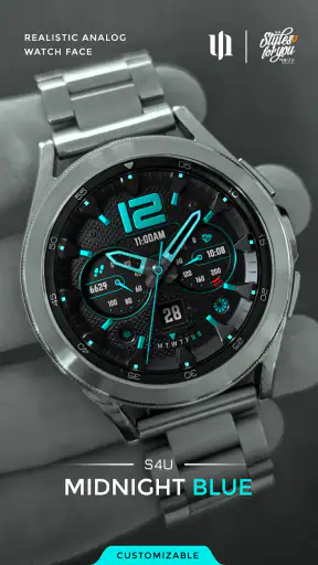 S4U Midnight Blue - watch face screenshot