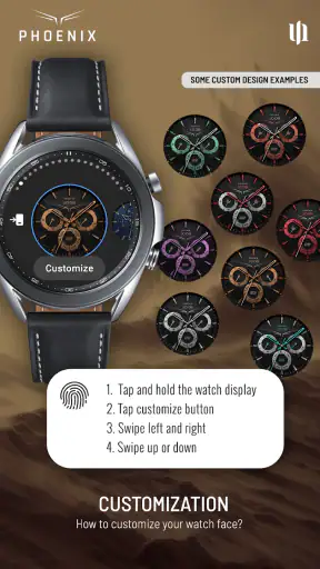 S4U Phoenix Luxury Watch Face screenshot