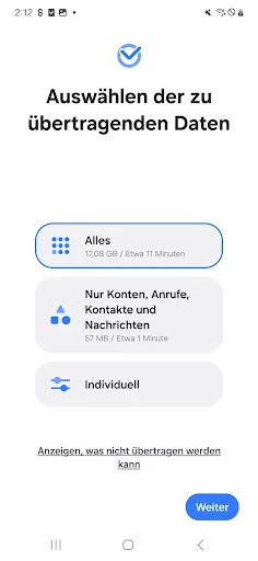 Samsung Smart Switch Mobile screenshot