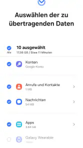 Samsung Smart Switch Mobile screenshot
