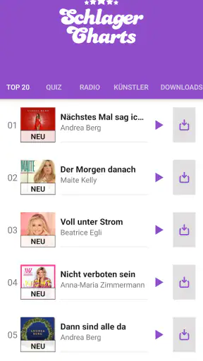 Schlager Charts: Musik & Radio screenshot