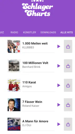 Schlager Charts: Musik & Radio screenshot
