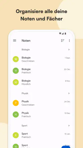 Schulplaner und Stundenplan screenshot