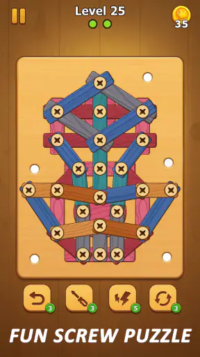 Screw Nuts - Wood Bolts screenshot