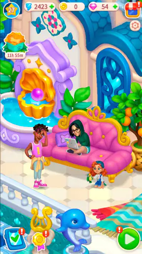 Secrets of Paradise Merge Game screenshot