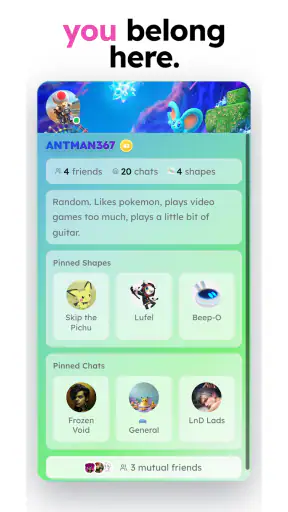 shapes.inc - AI with friends screenshot