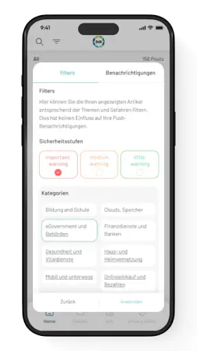 SiBa - Sicherheitsbarometer screenshot