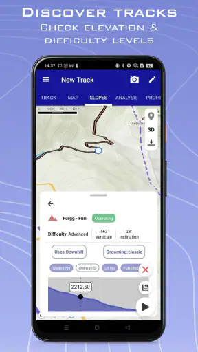 Ski Tracks Lite & Karte GPS screenshot