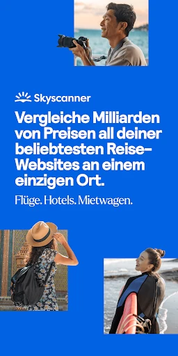 Skyscanner Flüge Hotels Autos screenshot