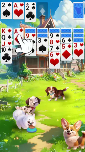 Solitaire: Haustierstadt screenshot